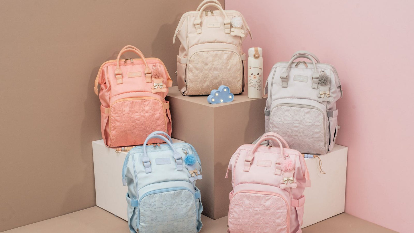 Baby Pañalera Osos Ternura Pastel